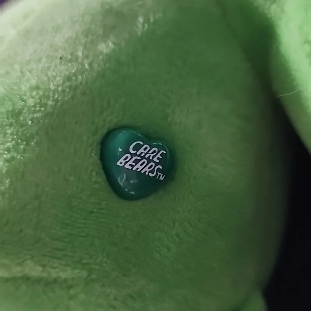 2021 Good Luck Care Bear Green Plush Bear‎ Toy